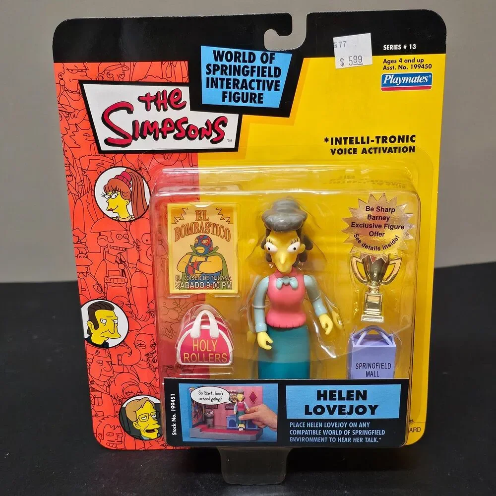 Helen Lovejoy World of Springfield Simpsons Intelli-tronic Figure 2003 NIP